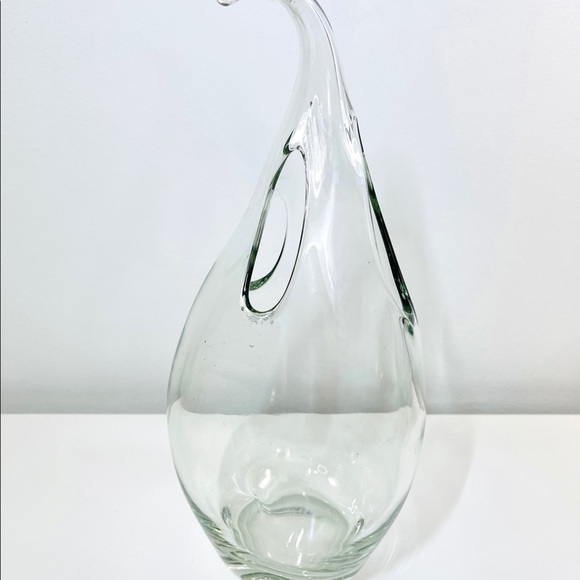 Blown Glass Teardrop Flower Stem Vase - Picture 4 of 5